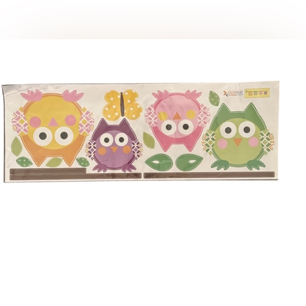 OWL KIDS WALL DECALS REMOVABLE NURSERY DECOR